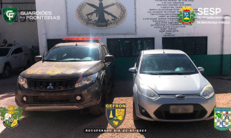 Carro furtado de São Paulo é interceptado em Porto Esperidião