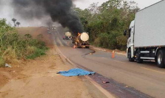 Motociclista morre após colisão frontal com caminhão leiteiro em Araputanga