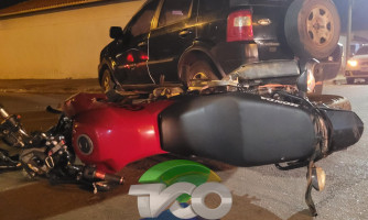 Mulher fratura o braço em acidente em Pontes e Lacerda