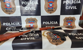 Polícia Civil apreende três armas de fogo e diversas munições em Comodoro