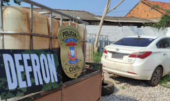 Polícia Civil flagra transporte irregular de combustível para área de garimpo ilegal