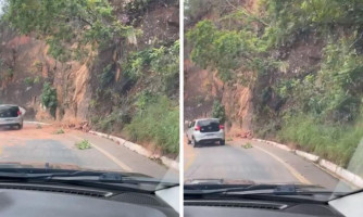 Novo deslizamento de terra em Chapada dos Guimarães deixa região sob alerta