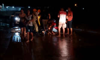 Grave acidente no bairro Santo Antônio: Adolescente é transferido para Cáceres