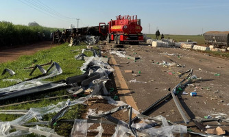 Motorista de carreta dorme ao volante e morre em Campo Novo