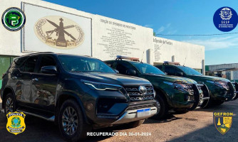 SW4 furtada em Cuiabá cai nas mãos do Gefron em Porto Esperidião