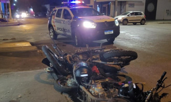 Acidente deixa vítima desacordada e outras duas feridas na avenida Municipal com a rua Goiás em Pontes e Lacerda
