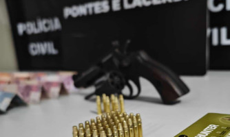 Casal é preso em flagrante pela Polícia Civil com arma de fogo e celulares em boca de fumo