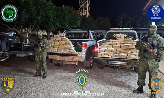 Dois traficantes morreram em confronto com Gefron; droga é apreendida