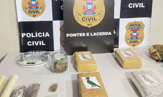 Mulher é presa com drogas no bagageiro de moto em Pontes e Lacerda