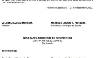 Prefeitura de Pontes e Lacerda vem liberando dinheiro para a Santa Casa desde 2021 com diversos contratos aditivados sem qualquer assinatura