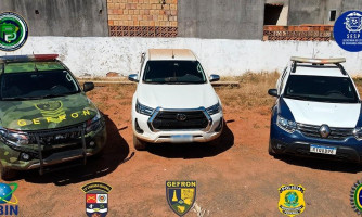Carro furtado é recuperado pela Polícia na região de garimpo em Pontes e Lacerda