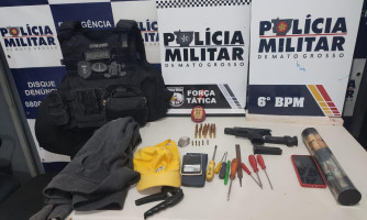 PM detém faccionados suspeitos por homicídio em bar, apreende arma e munições