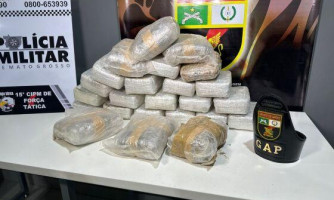 Polícia prende morador de Pontes e Lacerda que transportava 40 quilos de maconha em Várzea Grande