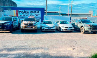 Carros roubados da Prefeitura de Várzea Grande são recuperados pelo Gefron em Jauru