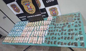 Dois suspeitos de pichação são presos em Pontes e Lacerda; drogas e dinheiro são apreendidos