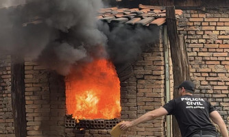 Mais de 600 quilos de drogas são incinerados em Pontes e Lacerda