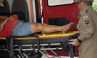 Motociclista sofre acidente no Jardim Florais após desviar de cachorro