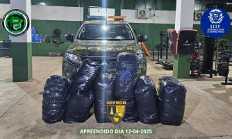 GEFRON apreende fardos de roupas durante Operação Protetor das Fronteiras e Divisas em Porto Esperidião