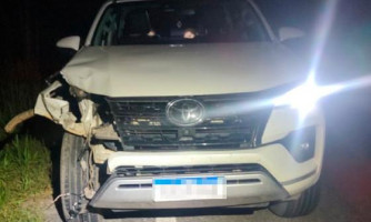 Motociclista morre após colisão com camionete próximo ao distrito de Caramujo em Cáceres