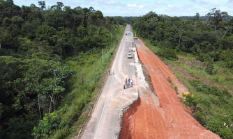 OBRAS AVANÇAM NA BR-174 E MEIA PISTA PODE SER LIBERADA EM BREVE