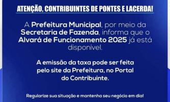 Prefeitura de Pontes e Lacerda começa a emitir alvarás de 2025