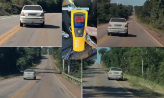 PRF prende condutor por embriaguez ao volante na BR-174, em Vale de São Domingos
