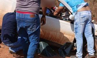 Colisão entre ônibus e carro deixa um morto na Zona Rural de Pontes e Lacerda
