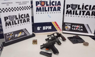 PM prende três homens suspeitos de homicídio e recupera veículo roubado em Cáceres