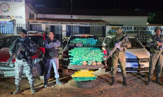 Ação conjunta das forças de segurança apreende 119 kg de drogas em Nova Lacerda