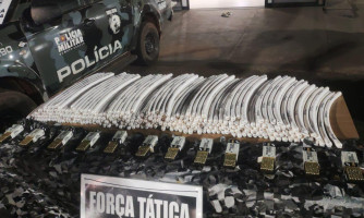 Força Tática intercepta caminhonete com explosivos e munições na região do Sararé