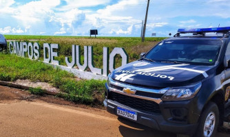 Homem é preso por cárcere privado e agressão contra companheira em Campos de Júlio