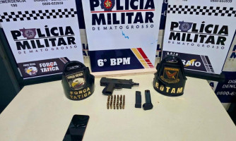 PM impede execução planejada por facção e apreende dois adolescentes armados em Cáceres