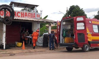 Homem é baleado dentro de borracharia em Cáceres