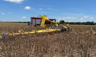 Piloto morre em queda de avião agrícola no interior de MT