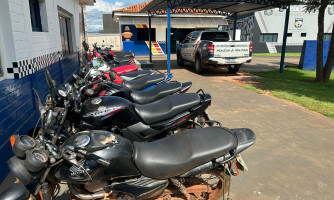 PM apreende 11 motocicletas durante ações da Operação Tolerância Zero em Pontes e Lacerda