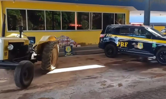 PRF apreende 162 kg de pasta base escondidos dentro de pneus de trator em Cáceres