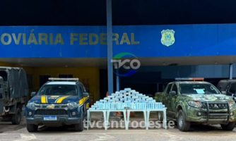 Carga de droga avaliada em quase R$ 1,3 milhão é interceptada em Cáceres