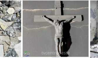Incêndio atinge sacristia da Igreja Matriz e destrói sala de objetos litúrgicos em Pontes e Lacerda