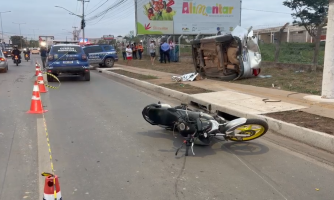 Mulher morre atropelada em batida entre 4 veículos em Várzea Grande