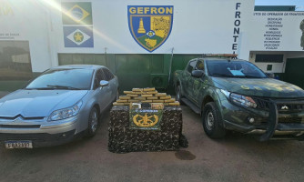 Gefron apreende tabletes de skunk escondidos em compartimento secreto de carro na BR-174