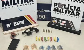 COMBATE ÀS FACÇÕES: Polícia Militar prende quatro faccionados e apreende duas armas de fogo em Cáceres