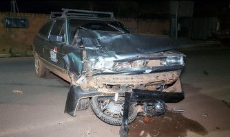 Acidente grave na BR 174B: carro bate frontalmente com motociclista