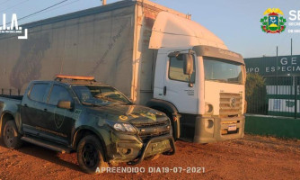 Bandidos mantém vítima em cárcere privado e roubam caminhão