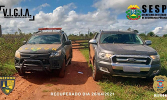 Caminhonete tomada de assalto em Pontes e Lacerda é recuperada pelo Gefron em Vila Bela