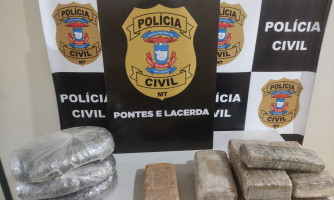 Casal é preso pela policia civil por trafico de drogas em pontes e Lacerda