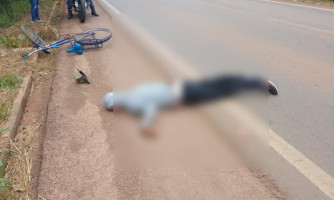 Ciclista morre após bater em carreta na br 174