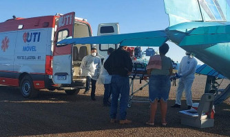 Criança internada com covid-19 na Santa Casa teve que ser removida por UTI aérea