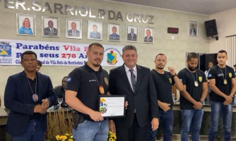Deputado Moretto homenageia policiais civis em Vila Bela da Santíssima Trindade