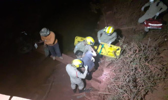 Duas pessoas ficam feridas após cair de uma ponte na estrada do matão