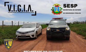 Em propriedade rural de Vila Bela, Gefron detém adolescente com carro roubado